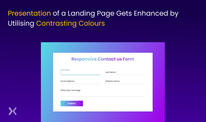 Contrasting-colours-on-landing-page-form-design