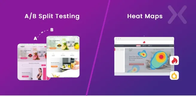 a/b-testing-and-heat-maps-for-landing-page-on-Shopify