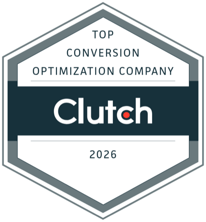 Clutch Top Conversion Optimization Company 2026 badge