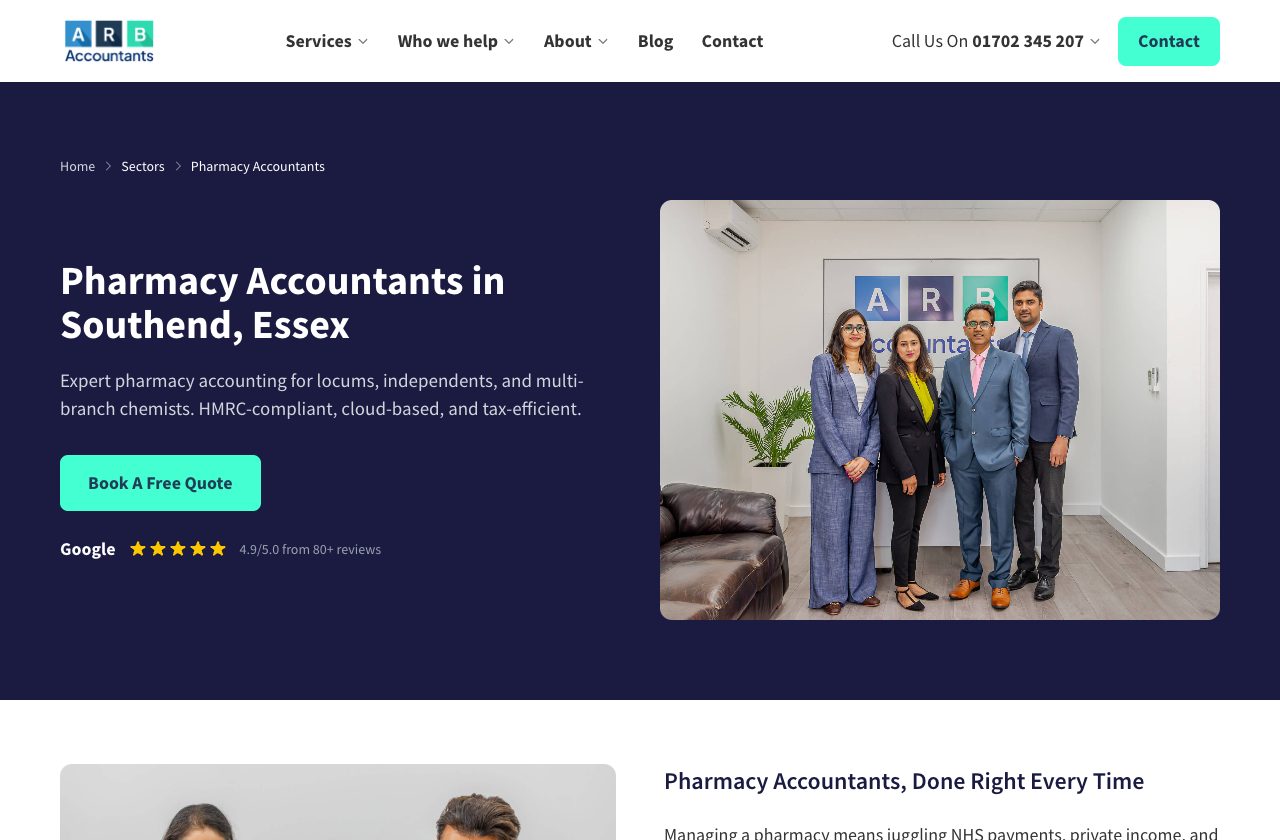 ARB's pharmacy accountants page