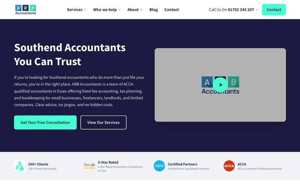ARB Accountants homepage