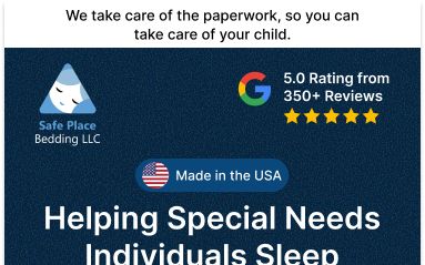 Safe Place Bedding Ohio special-needs medical bed lead generation landing page designed by Apexure