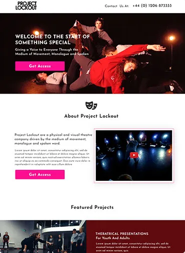 Project Lockout Landing Page