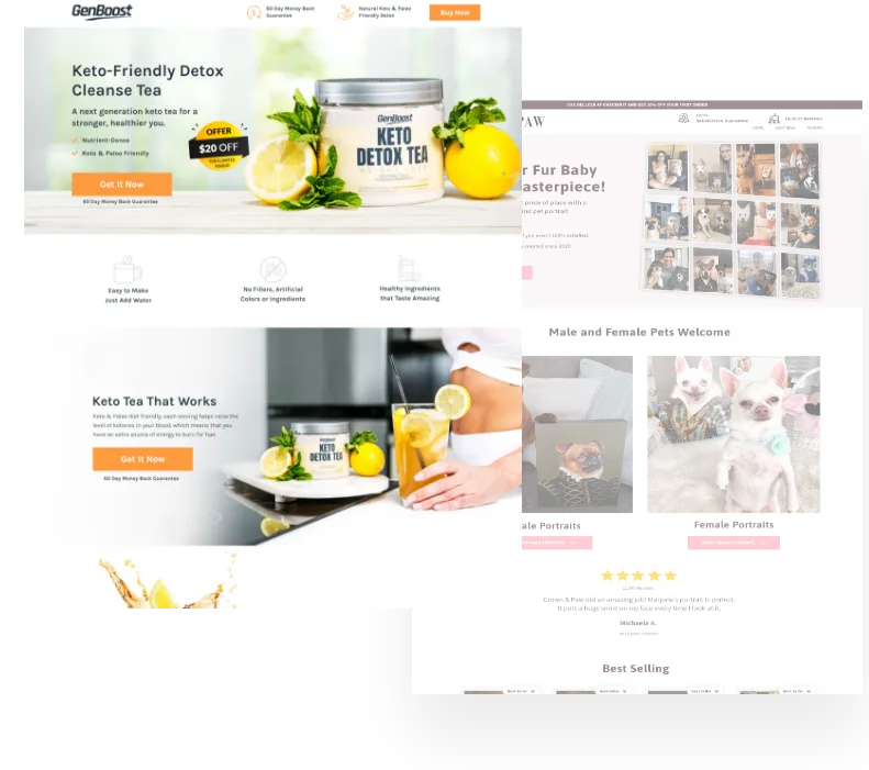 GenBoost’s Shopify Landing Page