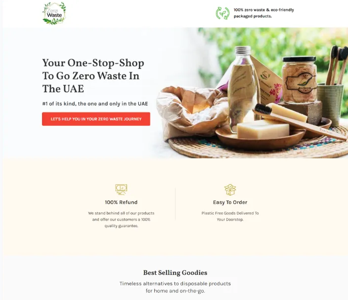 Shopify landing page design