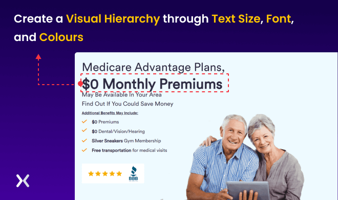 Landing-page-copy-principle-of-visual-hierarchy