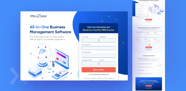 Office-Solver-SaaS-landing-page