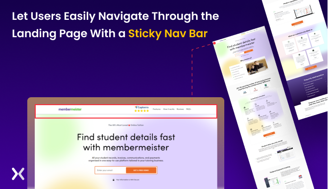 directional-cues-with-sticky-navigation-bar-on-PPC-SaaS-landing-pages