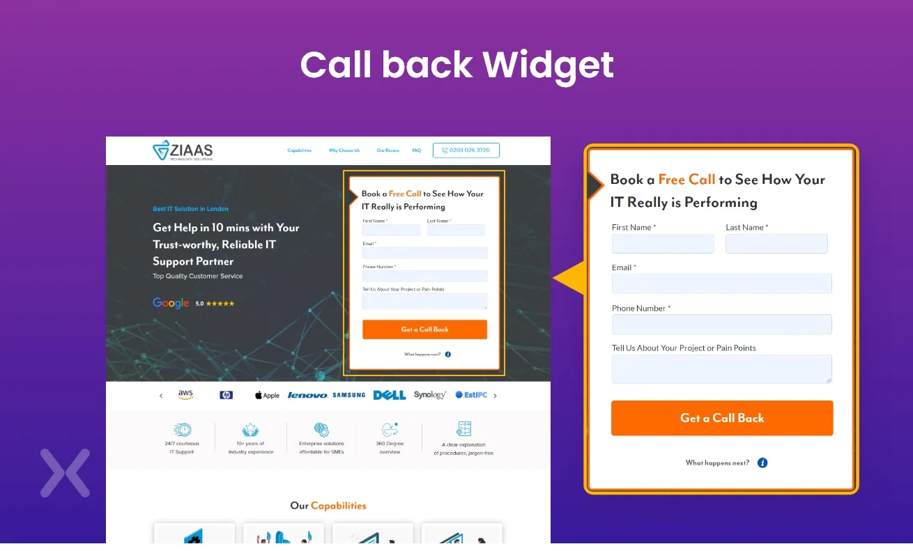 Call-back-widget-on-click-to-call-landing-page
