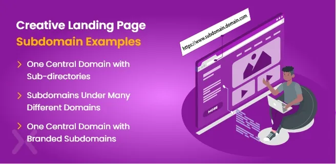 Landing Page Subdomain Examples