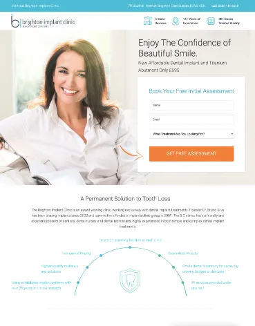 dental-landing-page-in-unbounce