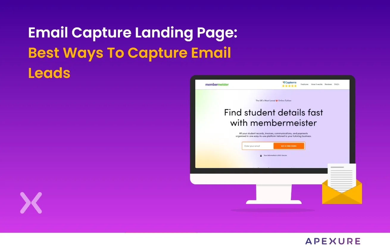 email capture landing page