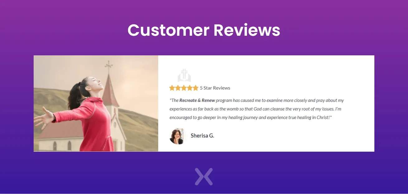 customer-reviews-on-email-capture-landing-page