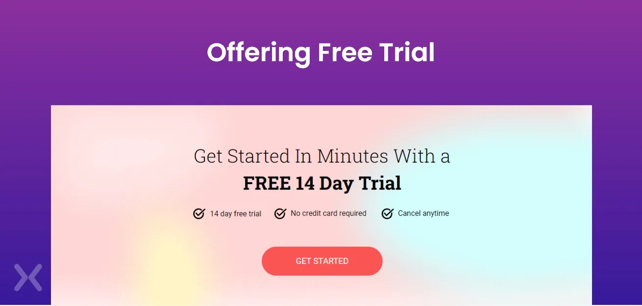 offering-free-trial-on-landing-page