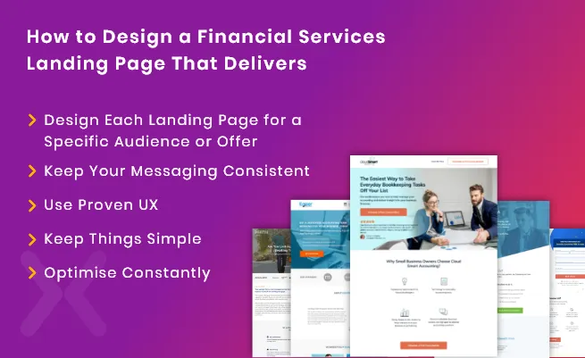 Design Financial Services Landingpage