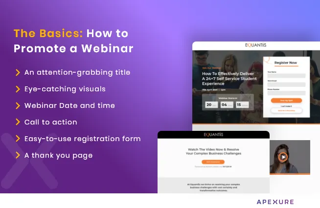 how to promote a webinar