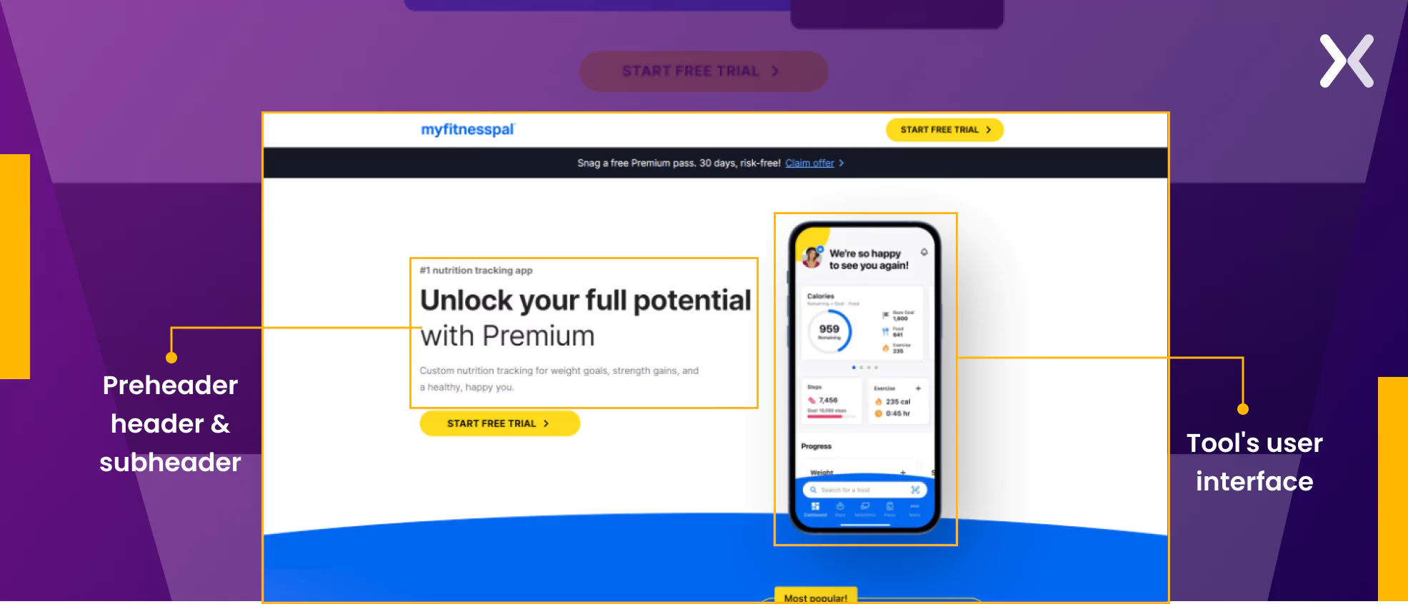 myfitnesspal-free-trial-landing-page-design.webp