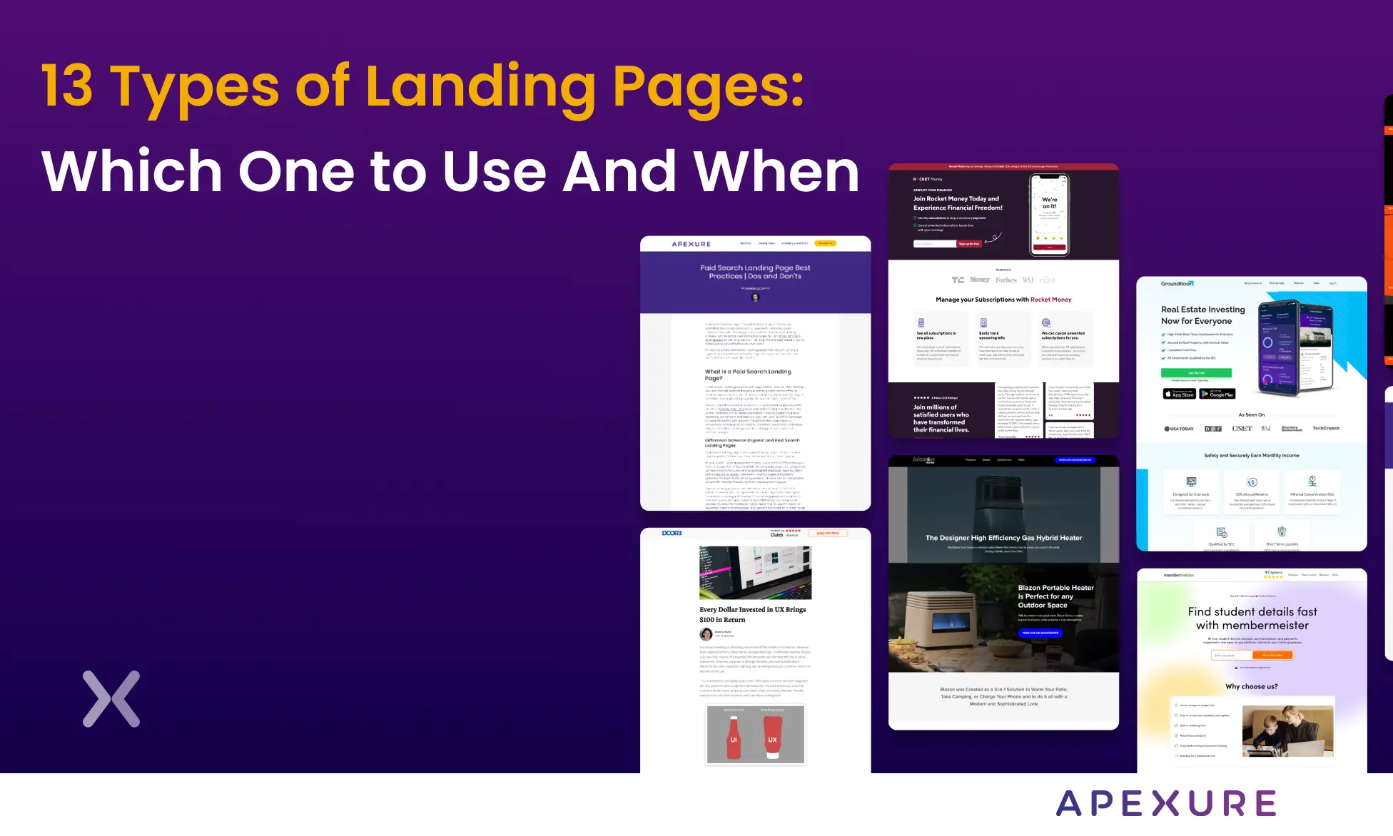types-of-landing-pages